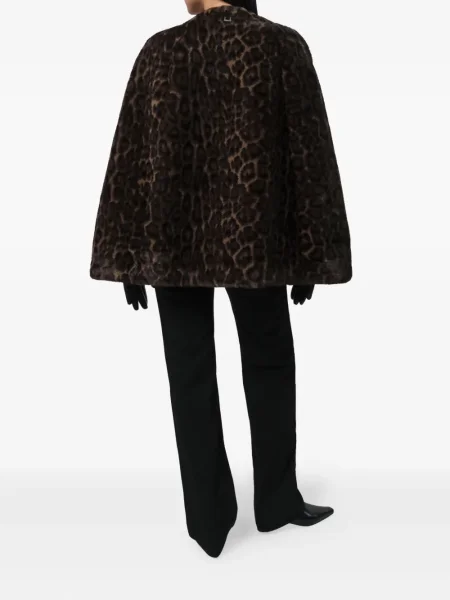 Palton Apparis cu imagine cu model leopard maro
