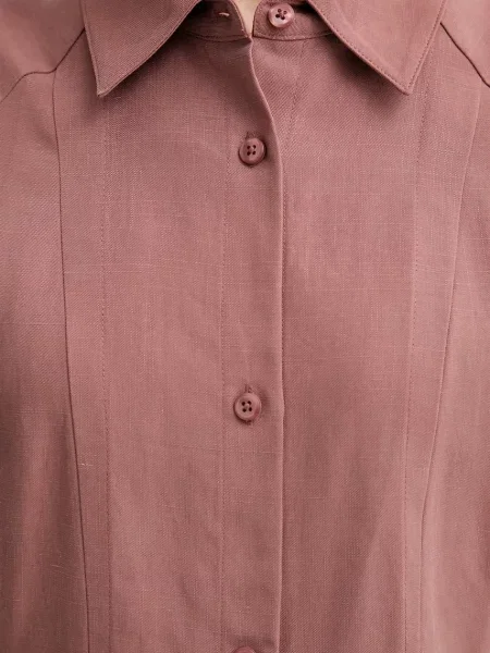 Calvin Klein nyári ruha vászonnal barna