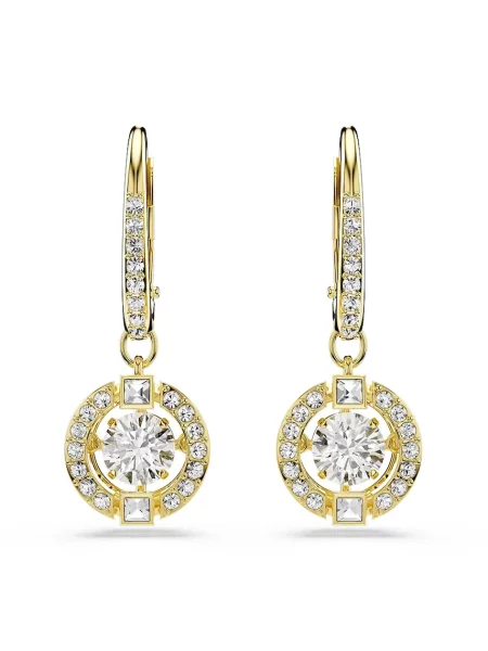 Swarovski сережки позолочені з цирконієм UNA