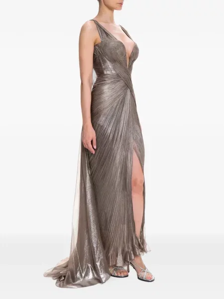 Rochie maxi Maria Lucia Hohan de mătase gri