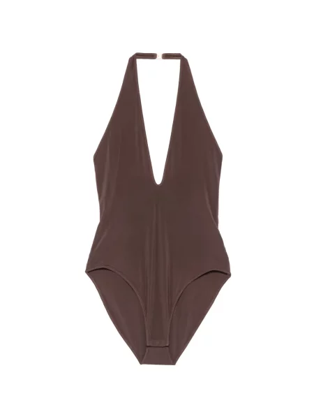 Body Zimmermann cu gât halter maro