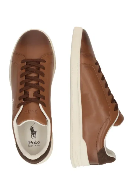 Polo Ralph Lauren Nízke tenisky nebielená / karamelová čierna