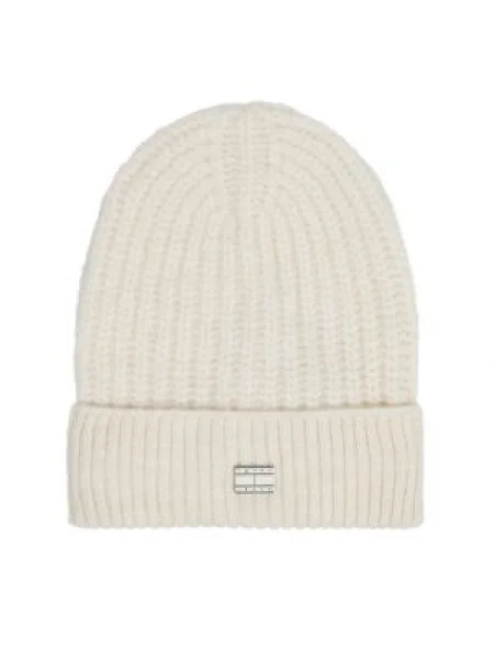 Tommy Jeans Căciulă Tjw Cosy Knit Beanie Écru