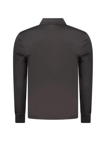 Lung tricou polo Boss negru