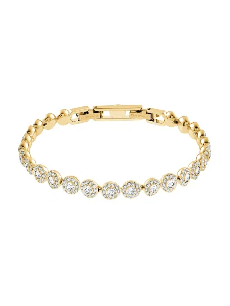 Brăţară Swarovski transparente auriu