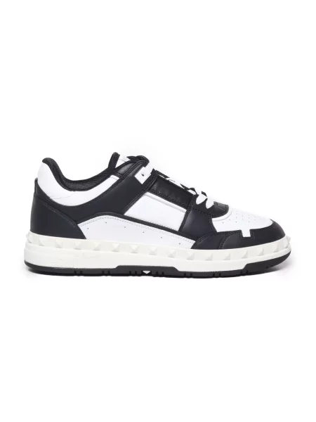 Lniane sneakersy Valentino Garavani białe