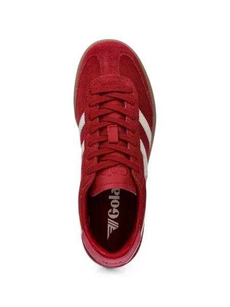 Szarvasbőr sneaker Gola autogrammal piros