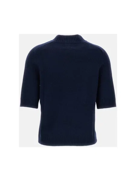 Sweter Loulou De Saison z kaszmiru niebieski