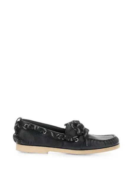 Pantofi loafer Golden Goose cu șireturi din piele negru