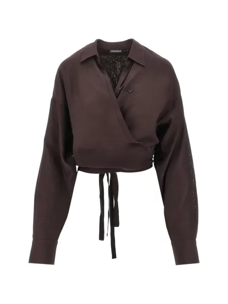 Top Emporio Armani cu legături plic maro