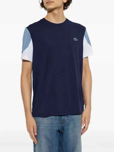 Tricou Lacoste cu autograf albastru