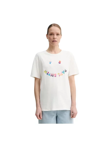 PS Paul Smith t-shirt beżowy biała