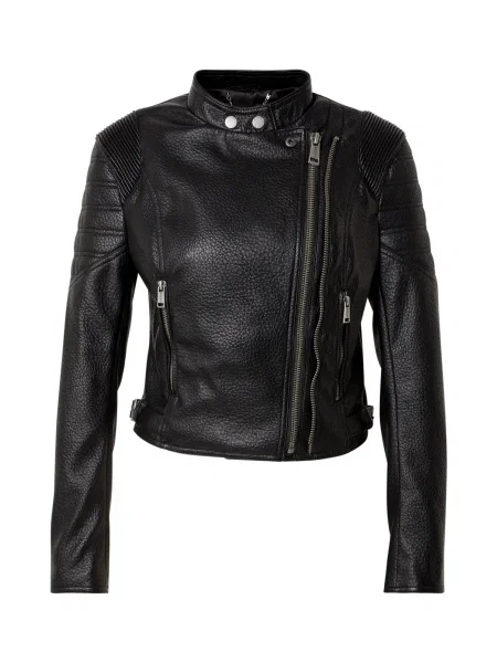 Guess Geacă din imitație de piele negru