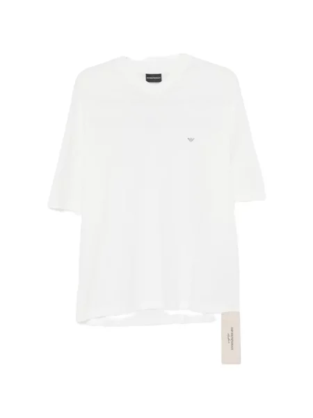 Tricou Emporio Armani cu imagine alb