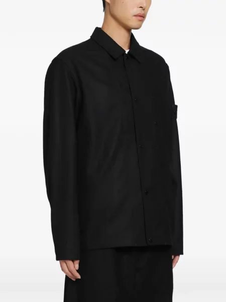 Cămașă Stone Island cu strasuri negru