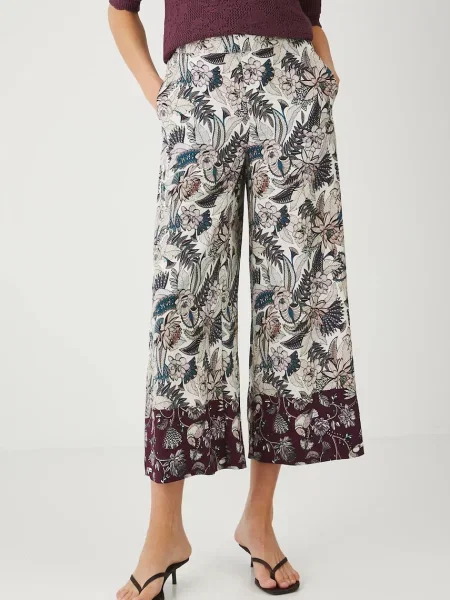 Medicine spodnie multicolor fason culottes high waist