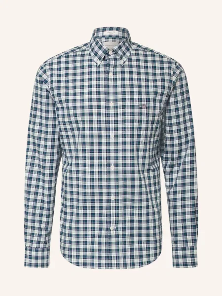 Gant Košile Regular Fit tmavě / režná / tmavě fialová zelená