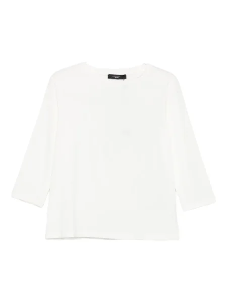 Top Weekend Max Mara cu decolteu rotund alb