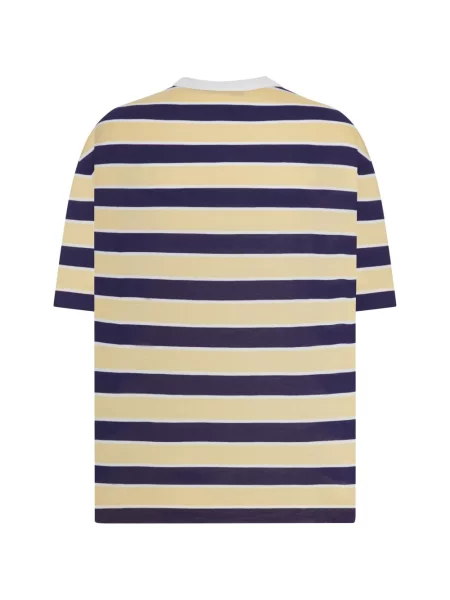 Tricou Prada cu dungi galben