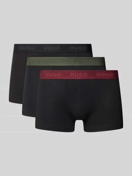 HUGO bokserki z TRUNK TRIPLET PACK czarne