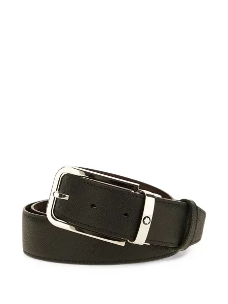Cu centură reversibil curea Montblanc din piele negru