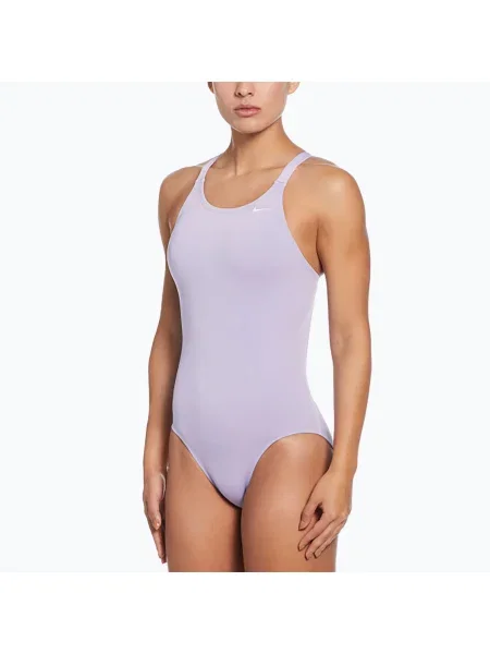 Costum de baie dintr-o piesă pentru femei Nike Hydrastrong Solid Fastback hydrangeas