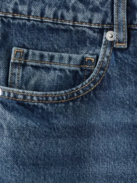 Прямі джинси MANGO синій