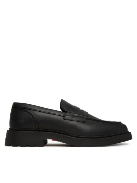 Кожени мокасини Tommy Hilfiger HILFIGER COMFORT LWT LTH LOAFER мъжки черно