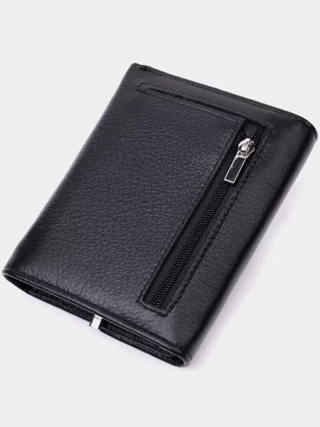 Кожаный кошелек St Leather Accessories черный