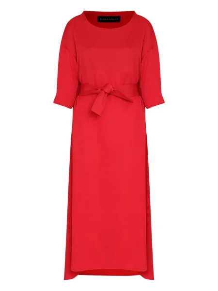 Rochie midi Gloria Coelho până la genunchi de costum roșu