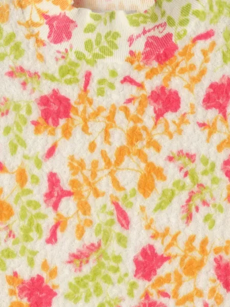 Top Burberry cu model floral alb