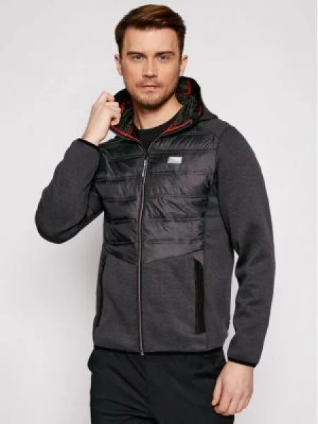 Jack&Jones Demisezoninė striukė Toby Hybrid Pilka Regular Fit