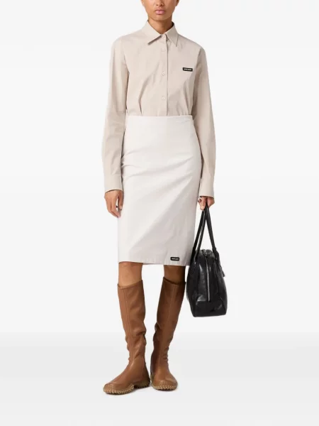 Fustă Miu Miu din poplin