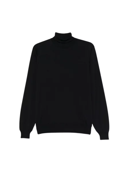 Sweter z golfem Lardini wełniany czarny