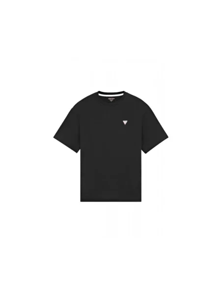 Koszulka Guess Jeans z krótkim rękawem z logo czarna