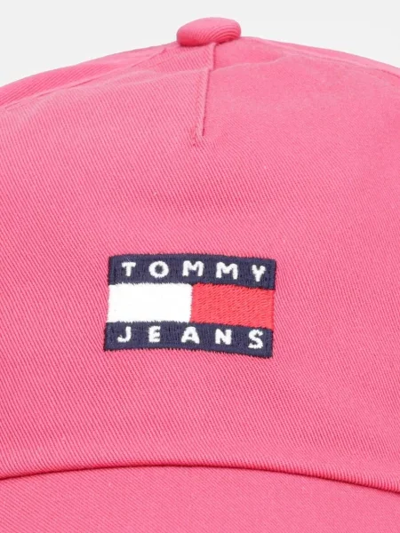 Tommy Jeans kapa s šiltom roza