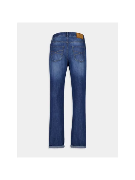 Jeansy straight leg Brunello Cucinelli niebieskie