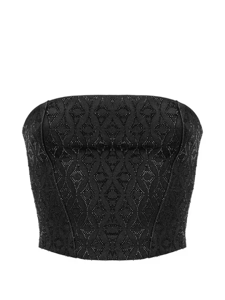 Stras top Manière De Voir negru