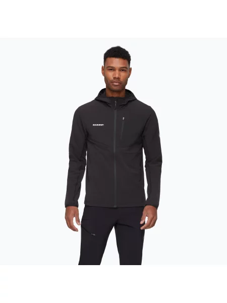 Bluza z kapturem Mammut z kapturem czarna