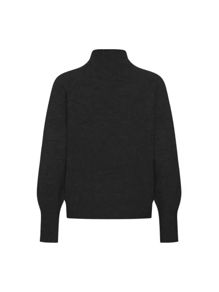 Sweter z golfem My Essential Wardrobe szary