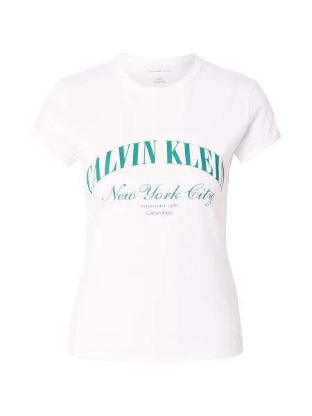 Calvin Klein Jeans Tricou Graphic Logo alb