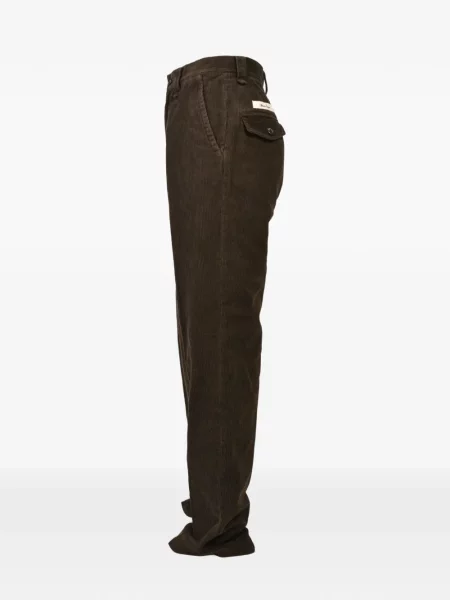Pantaloni Bed J.w. Ford de catifea cord cu autograf maro