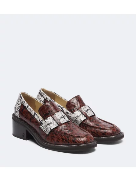 Pantofi cu toc Jimmy Choo din piele cu model piele de șarpe