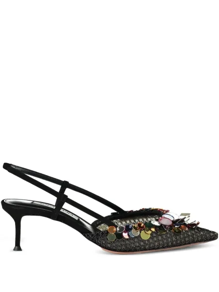 Полуотворени обувки Aquazzura черно