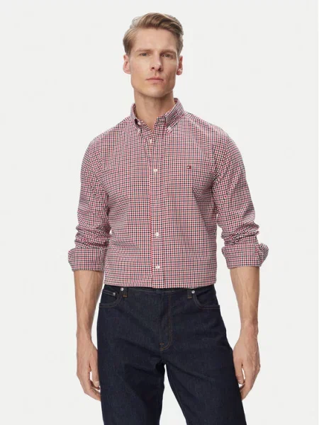 Tommy Hilfiger Риза Gingham червен