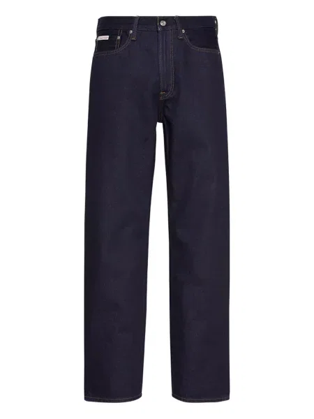 Traperice ravnih nogavica Calvin Klein plava