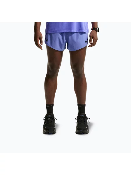 Pantaloni scurți de alergare pentru bărbați Nike AeroSwift Dri-Fit ADV 4" sapphire/black negru