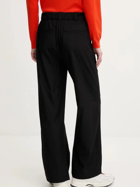 Kalhoty Sisley high waist černá