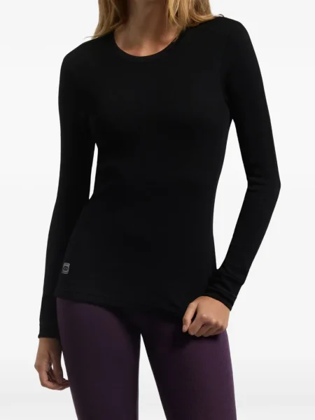 Lung tricou Rewoolution cu decolteu rotund negru