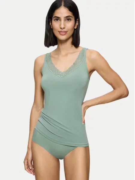 Triumph Top Feel Of Modal Slim Fit zelena